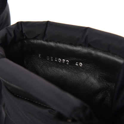 Chanel Nylon Calfskin Womens Coco Neige Short Boots 40 Black 5 of 10