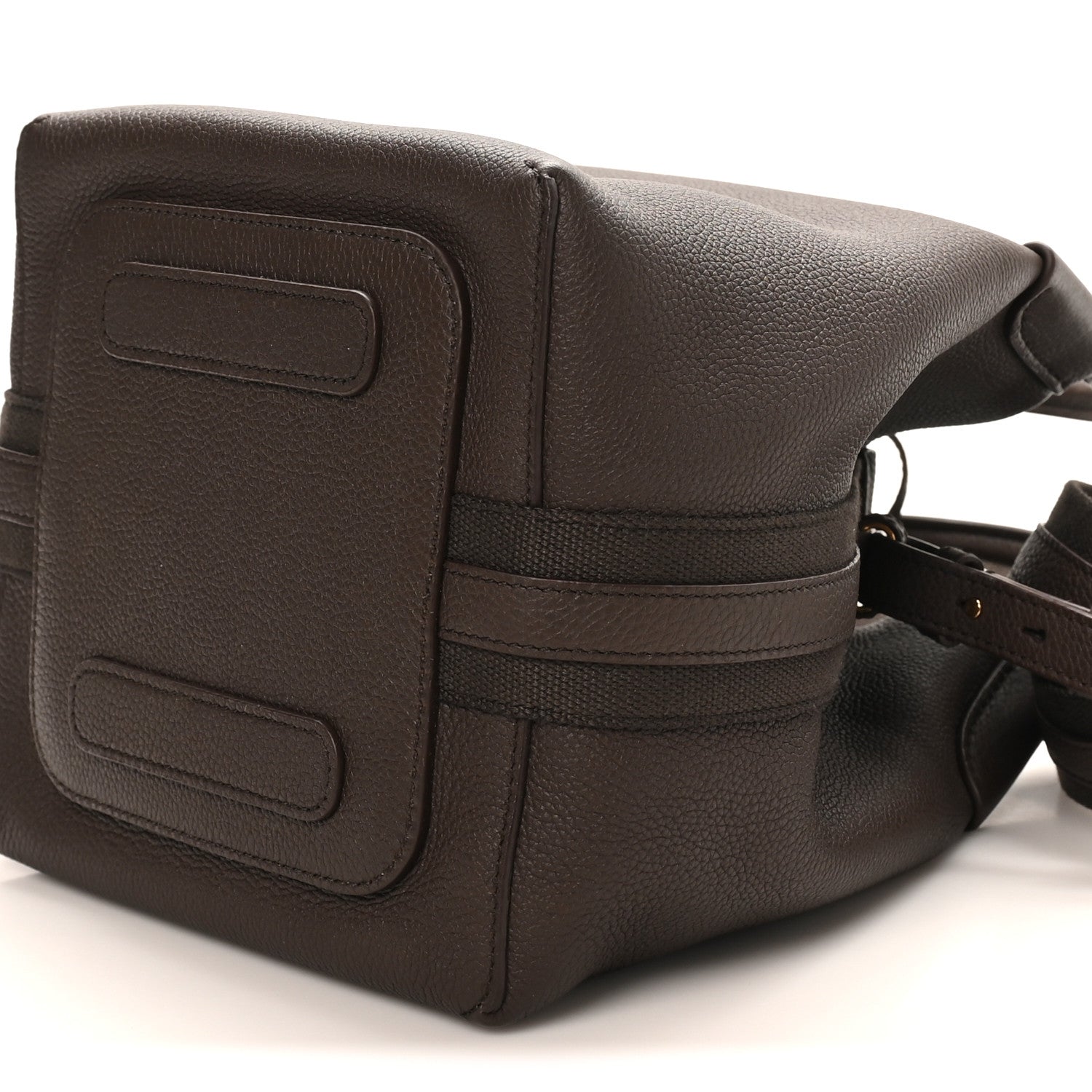 Loro Piana Grained Calfskin Micro Bale Bag Dark Chocolate Licorice 10 of 10