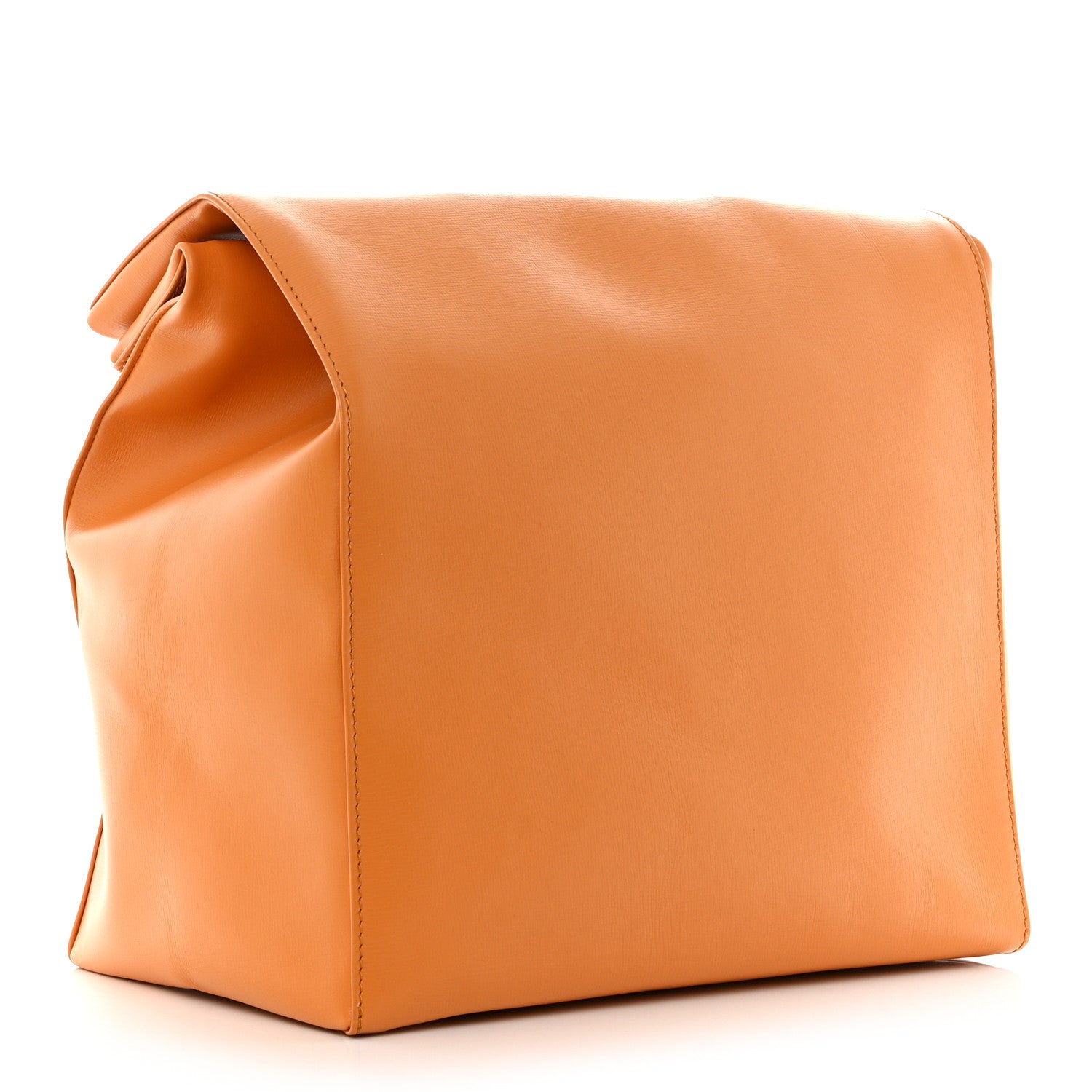 Louis Vuitton LOUIS VUITTON Calfskin Sandwich Bag Safran 3 of 9