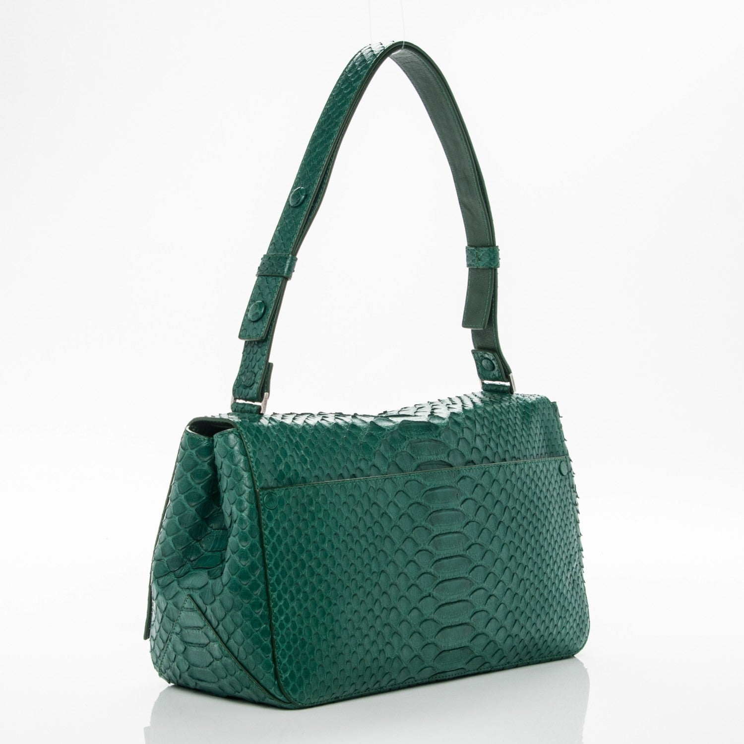 Proenza Schouler Python PS Courier Bag Green 3 of 7