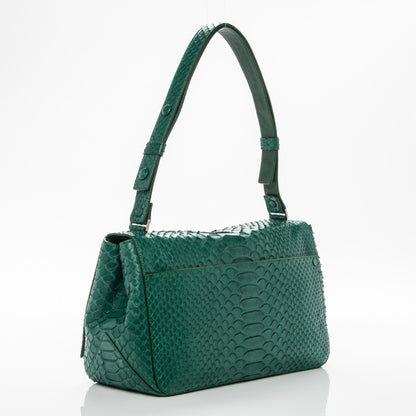 Proenza Schouler Python PS Courier Bag Green 3 of 7
