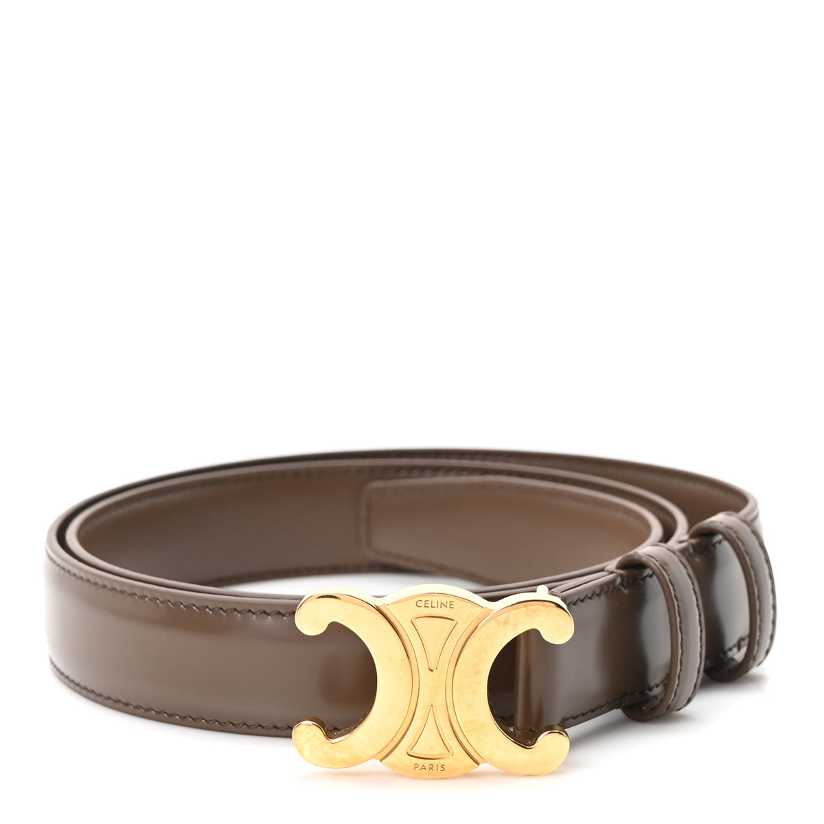 Box Calfskin Small 18mm Triomphe Belt 85 34 Brown