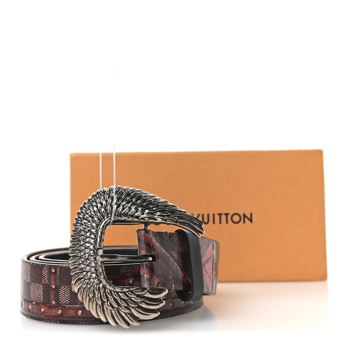 Transformed Damier Ebene Time Trunk Belt 80 32