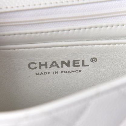 Chanel Caviar Quilted Mini Square Flap White 6 of 17