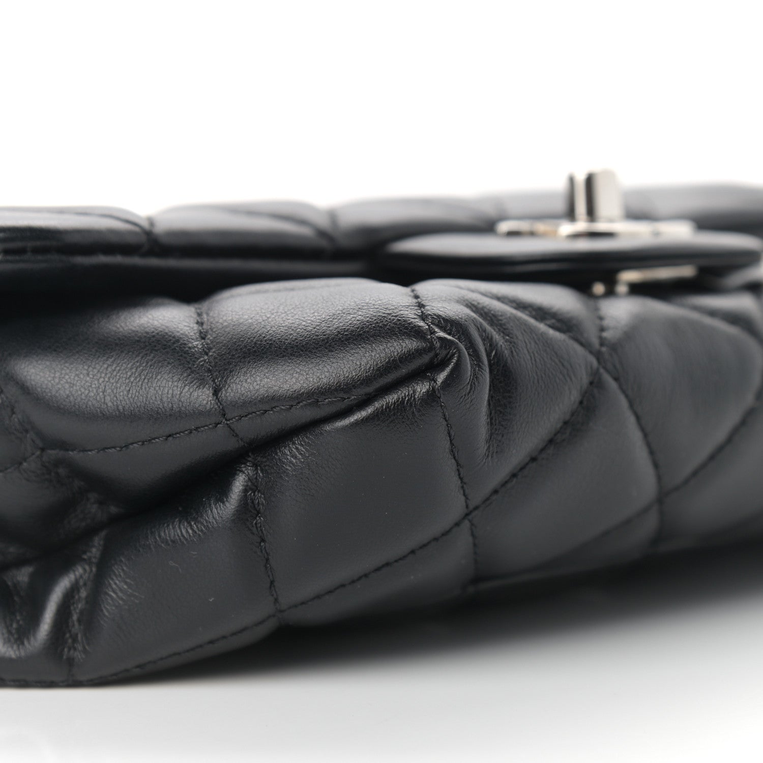 Chanel Calfskin Quilted CC Uniform Flap Belt Bag Black 8 of 9