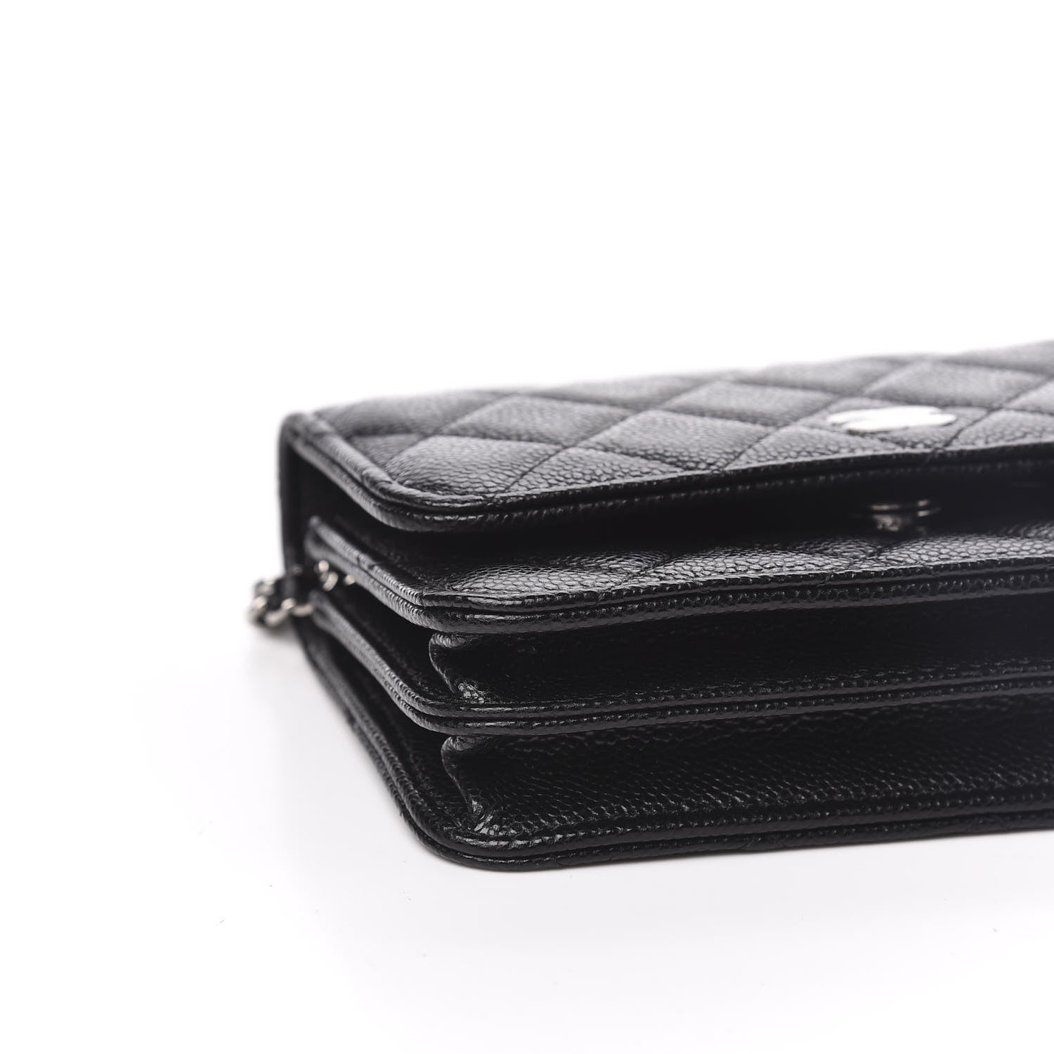 Chanel Caviar Quilted Mini Wallet On Chain WOC Black 8 of 11