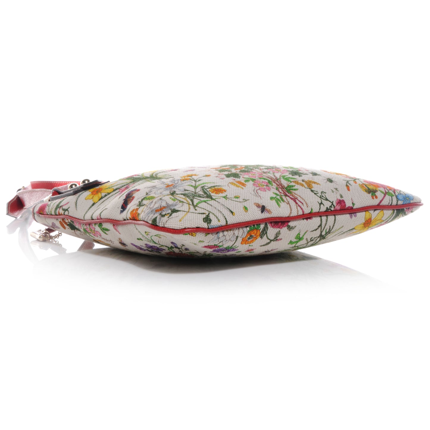Canvas Flora Floral Crossbody Bag Red