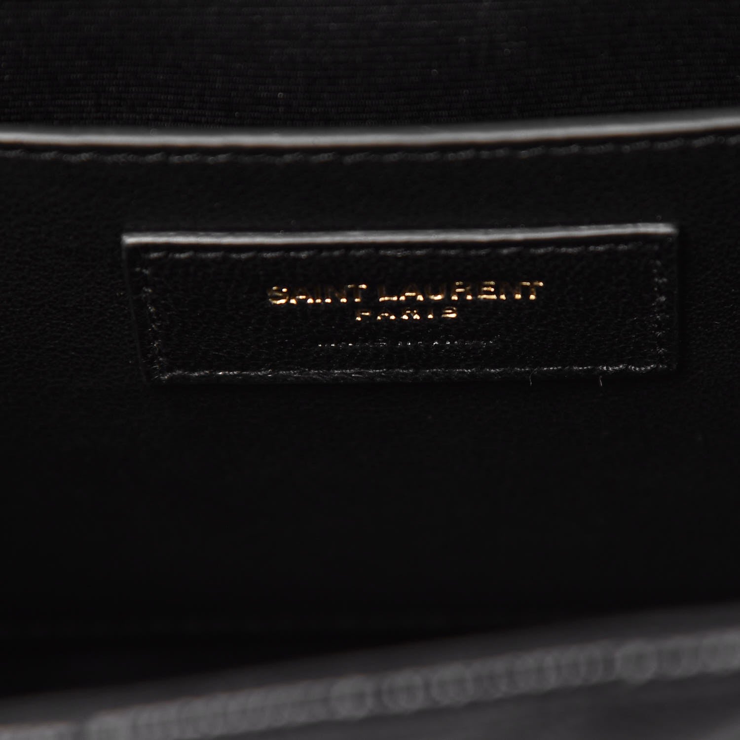 Saint Laurent Grain De Poudre Matelasse Chevron Medium Monogram Satchel Black 6 of 8