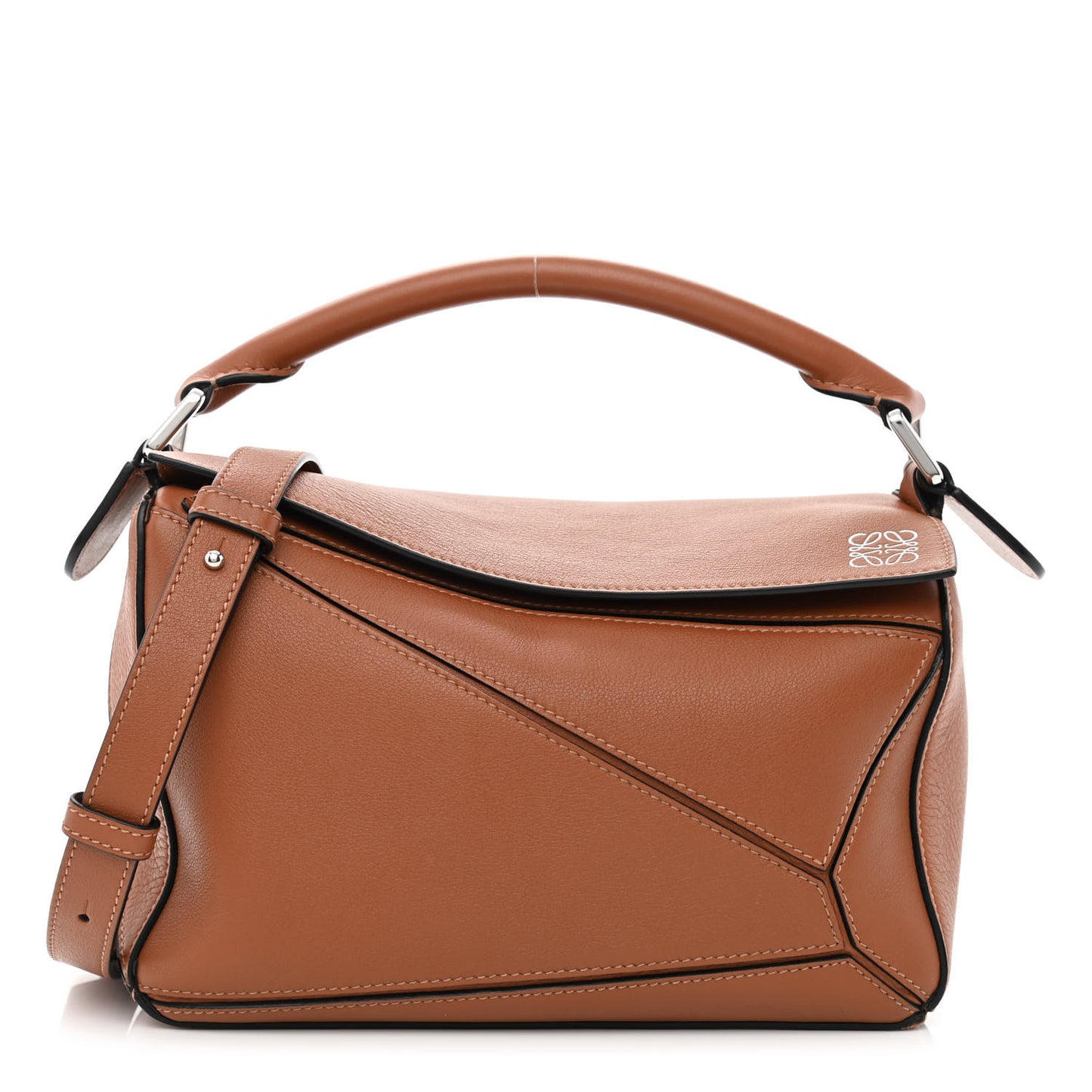 Calfskin Small Puzzle Bag Tan