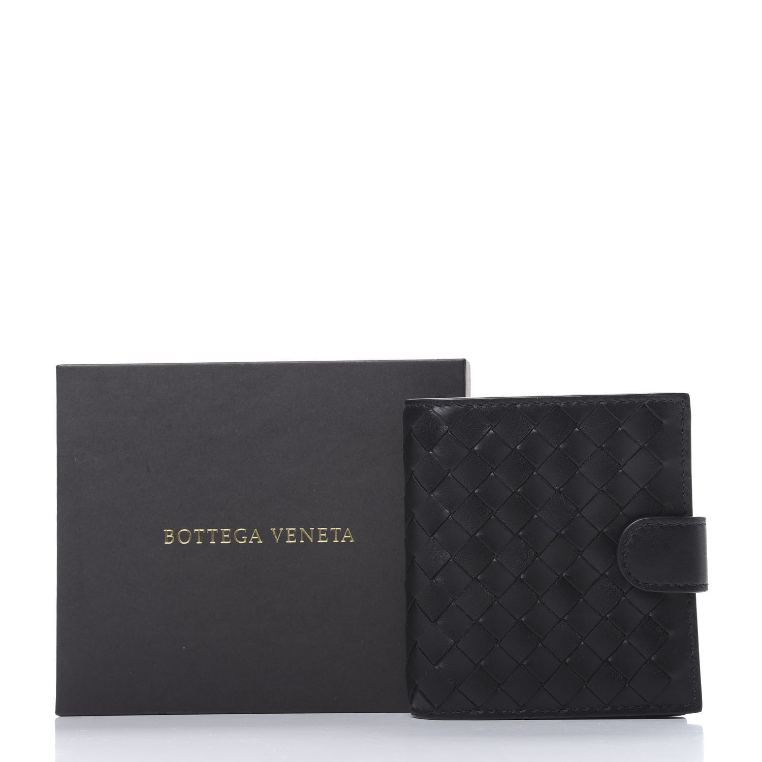 Bottega Veneta Nappa Intrecciato Mini Wallet Black 7 of 7
