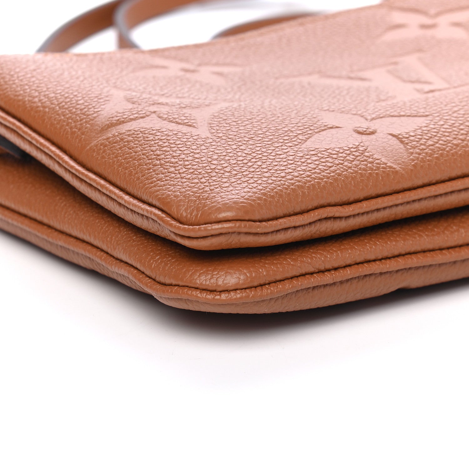 Louis Vuitton Empreinte Monogram Giant Double Zip Pochette Caramel 7 of 8