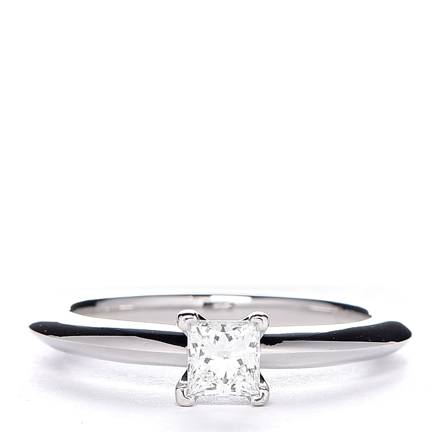Platinum Diamond .22ct Princess Cut Engagement Ring 43 2.75