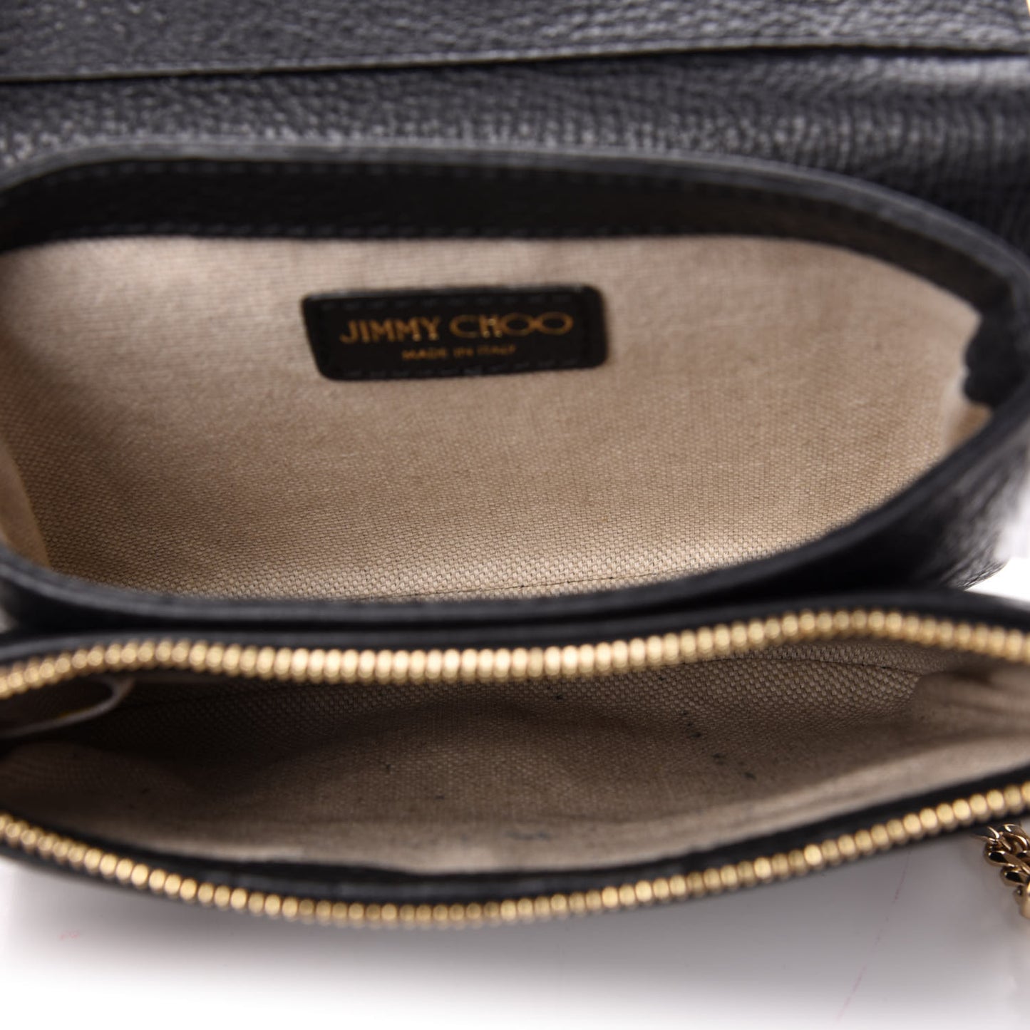 Calfskin Shadow Crossbody Bag Black