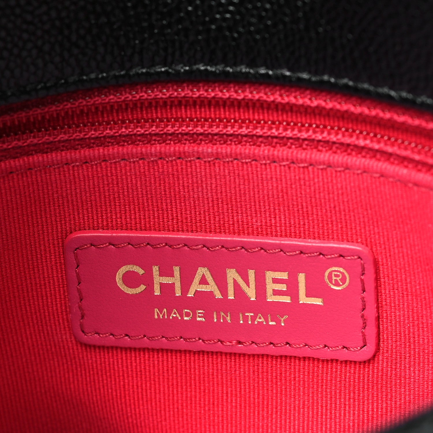 Chanel Shiny Caviar Quilted Small Chain Melody Flap Black 6 of 11