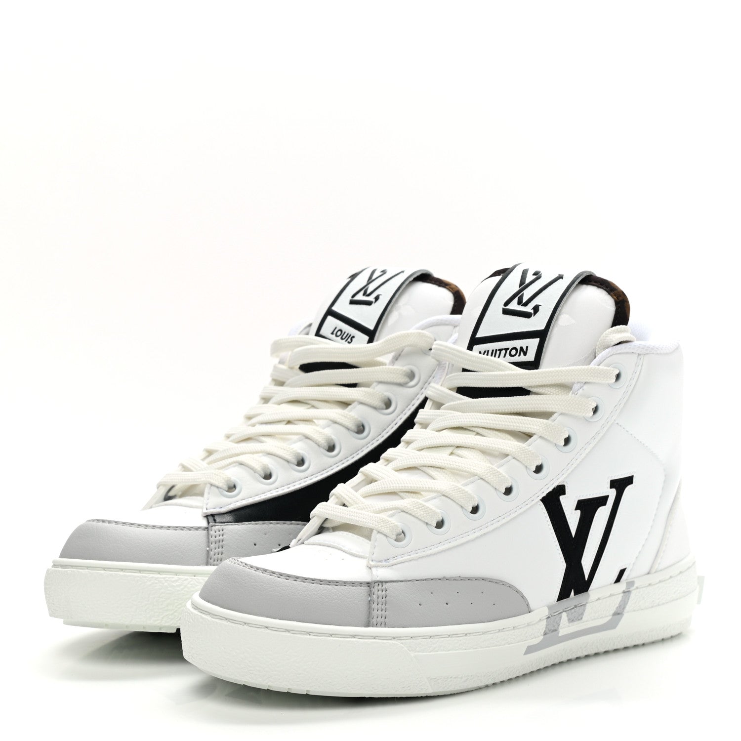 Louis Vuitton Charlie Boot Sneakers 35 White Cacao Brown 3 of 11