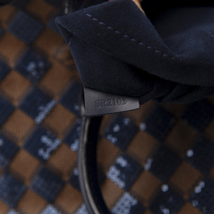 Louis Vuitton Damier Paillettes Speedy 30 Blue 9 of 10