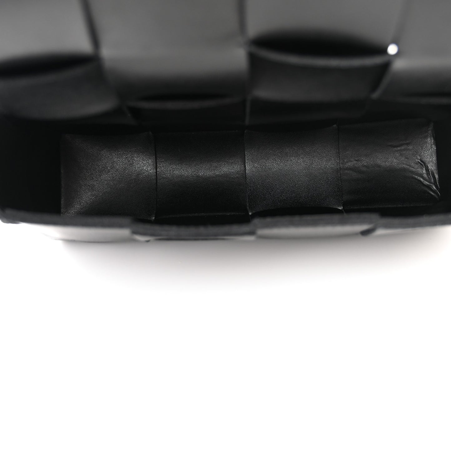 Nappa Maxi Intreccio The Belt Cassette Bag Black