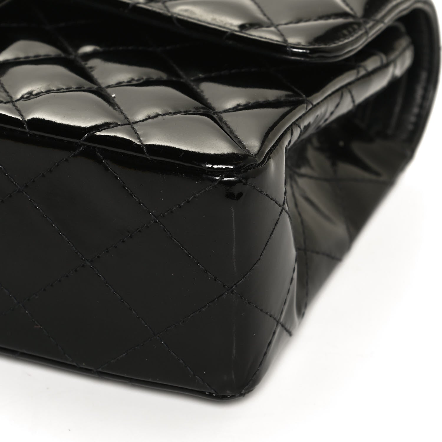 Chanel Patent Quilted Small Double Flap Black 12 of 13