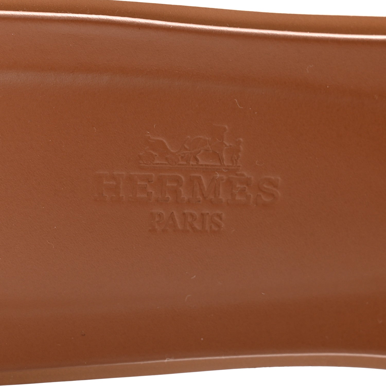 Hermes Box Calfskin Oran Sandals 39 Gold 6 of 10