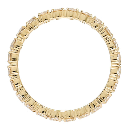 Parker & West by FASHIONPHILE 18K Yellow Gold Diamond 1.13ct Full Eternity Band Ring 49 5 4 of 8