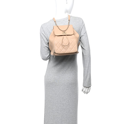 Chanel Caviar Quilted Business Affinity Backpack Beige 2 of 11