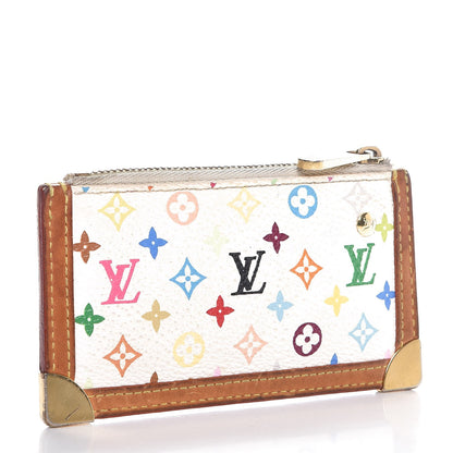 Louis Vuitton Monogram Multicolor Key Pouch White 3 of 14