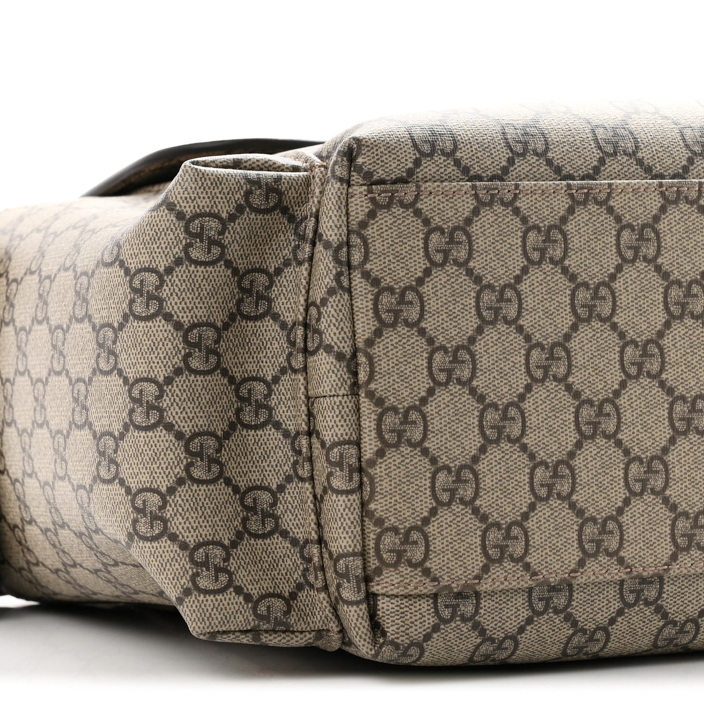 GG Plus Monogram Messenger Diaper Bag Dark Brown