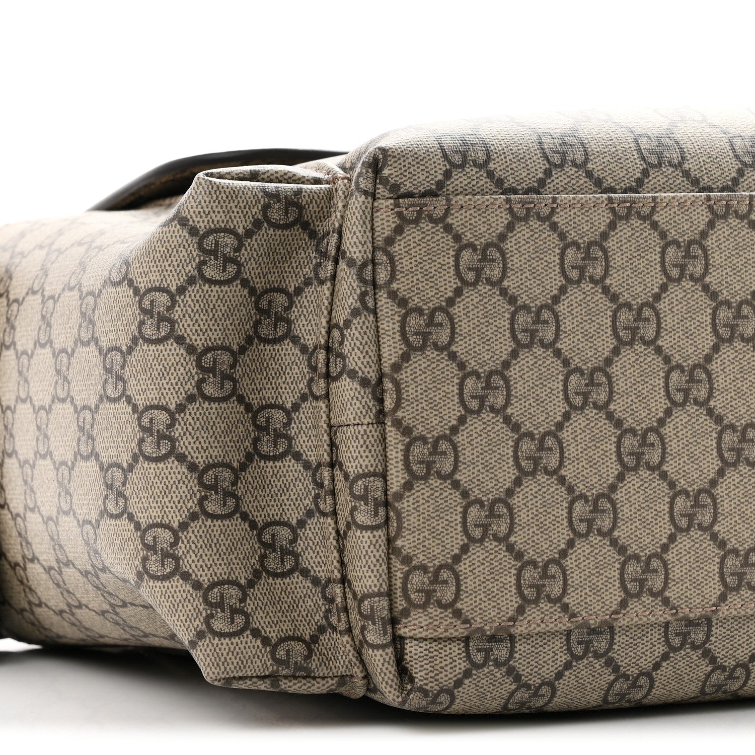 Gucci GG Plus Monogram Messenger Diaper Bag Dark Brown 10 of 11