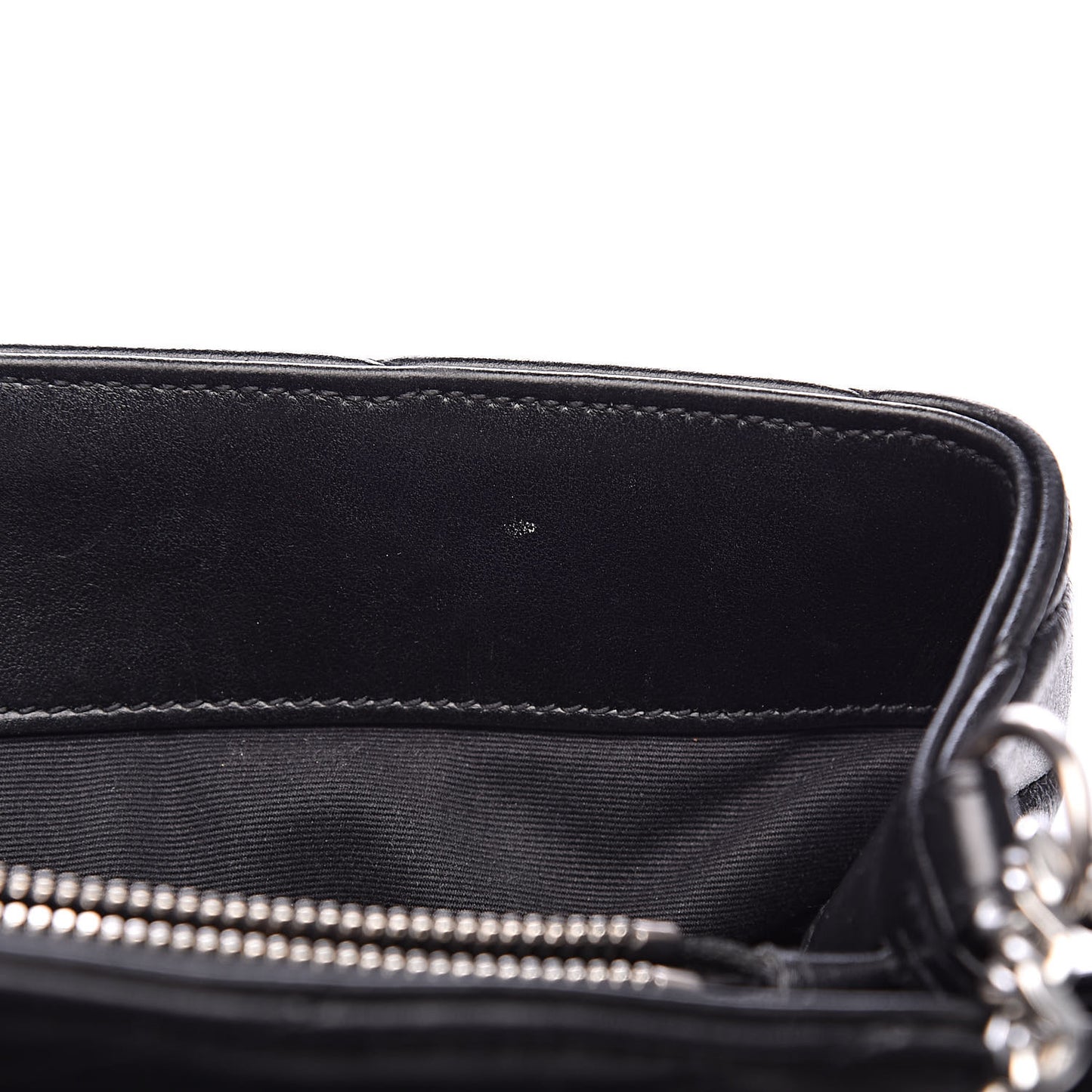 Calfskin Y Quilted Monogram Medium Loulou Chain Satchel Black