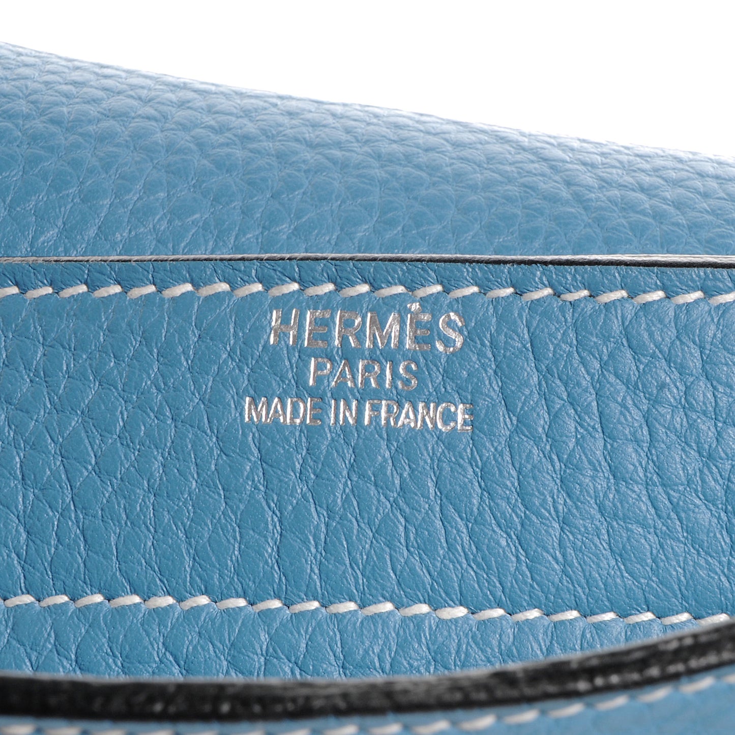 Taurillon Clemence Sac a Depeche 41 Briefcase Blue Jean