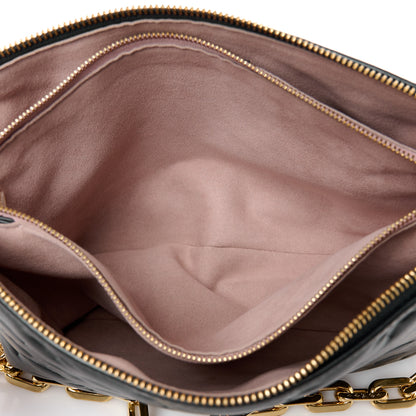 Louis Vuitton Lambskin Embossed Monogram Coussin PM Black 5 of 11