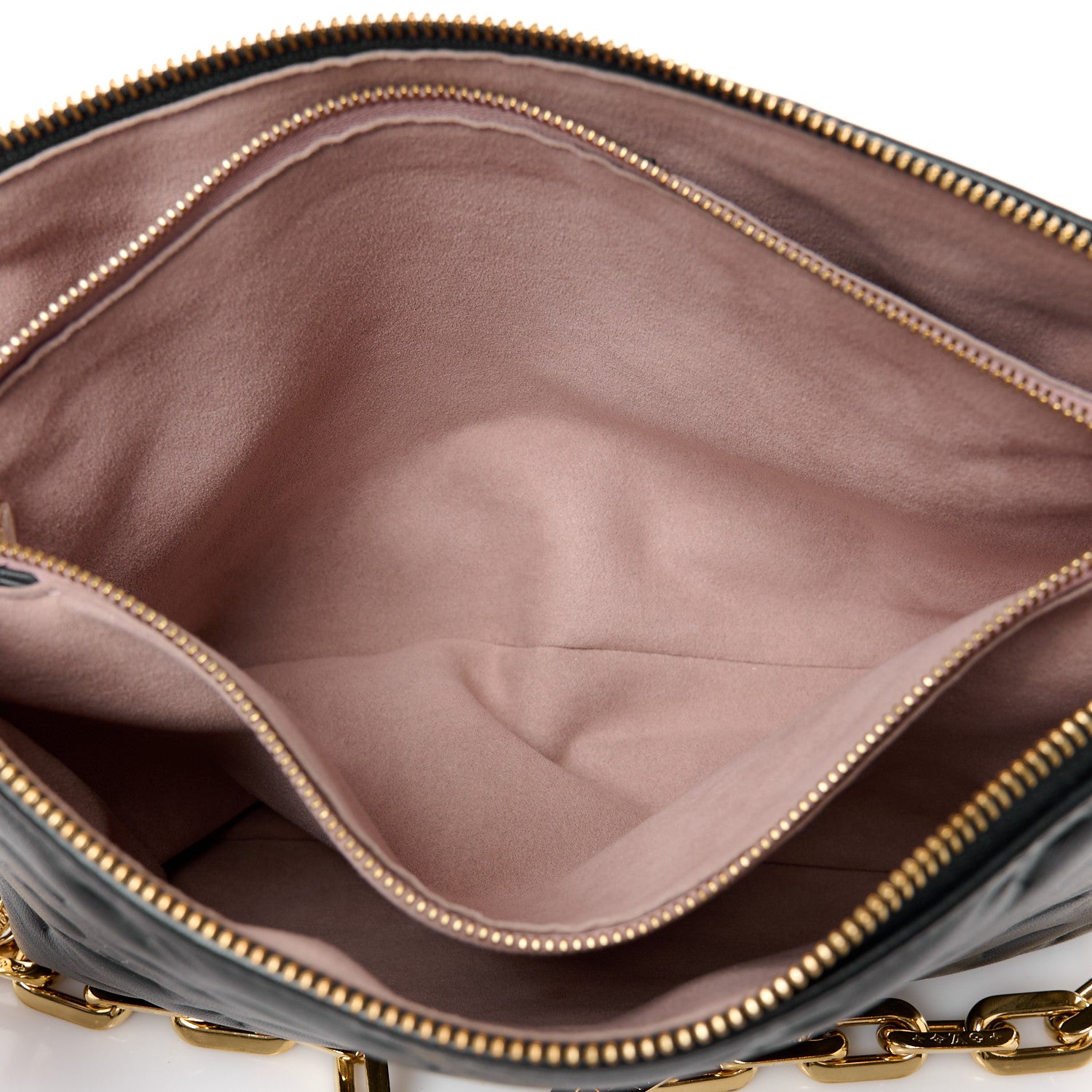 Louis Vuitton Lambskin Embossed Monogram Coussin PM Black 5 of 11