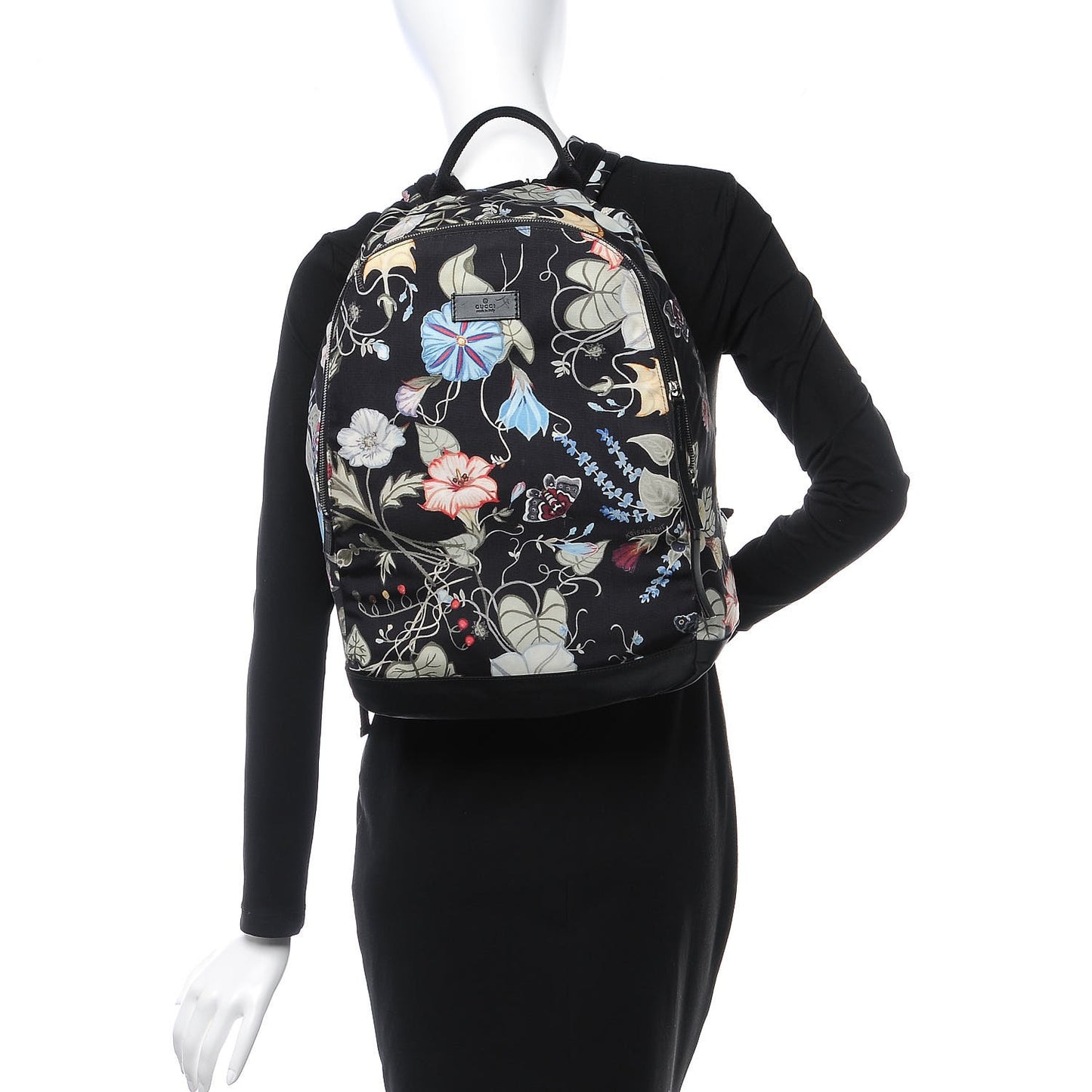 Canvas D-Active Flora Floral Knight Backpack Black