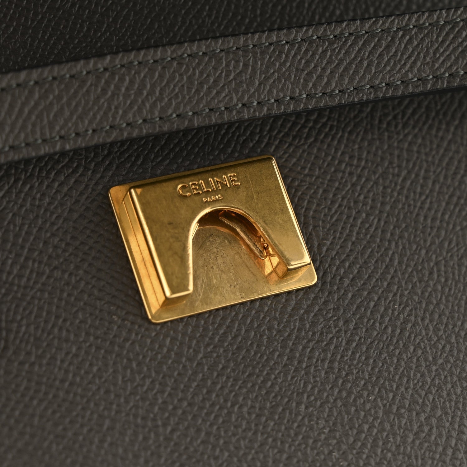 Celine Grained Calfskin Mini Belt Bag Grey 13 of 13