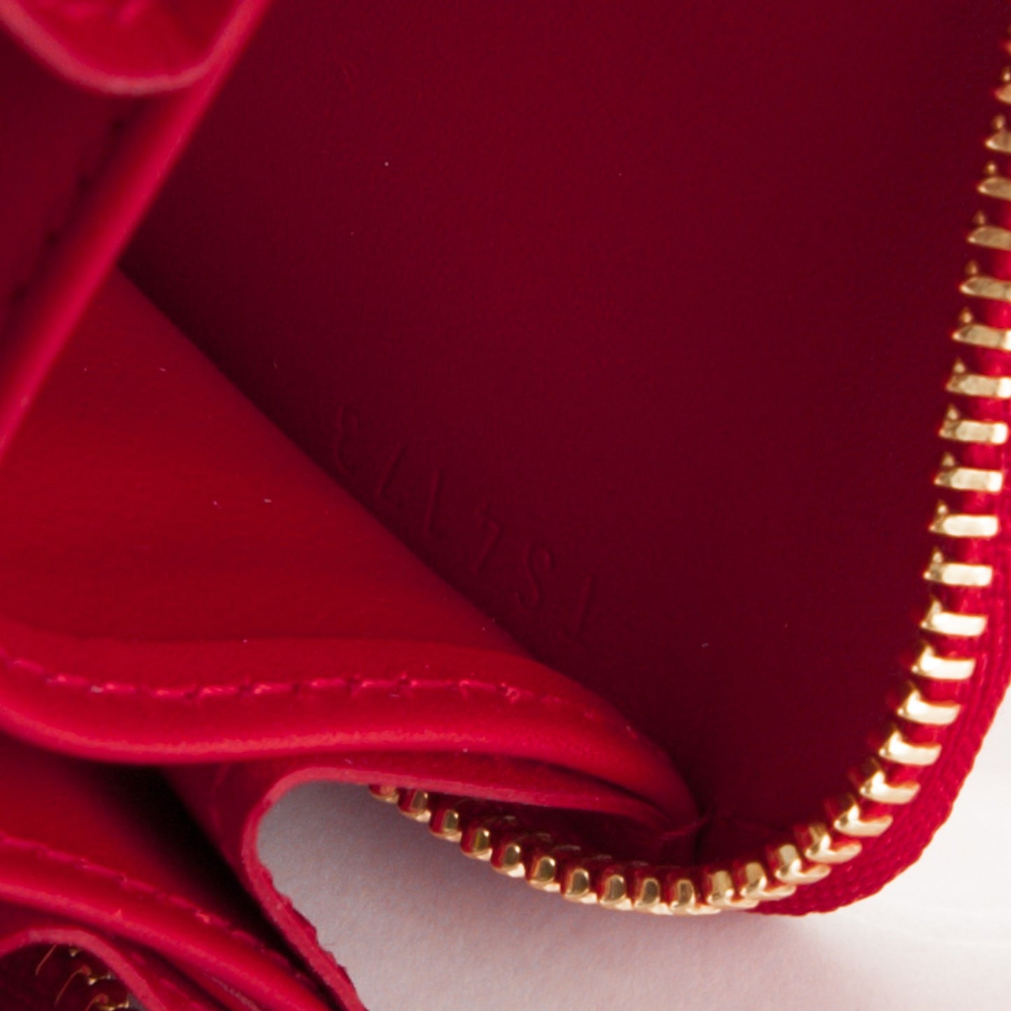 Patent Sweet Monogram Zippy Coin Purse Pomme D'Amour