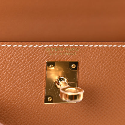 Hermes Epsom Mini Kelly Sellier 20 Gold 6 of 11