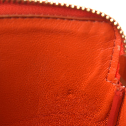 Celine Lambskin Bi-Color Solo Coin Red Orange 8 of 10