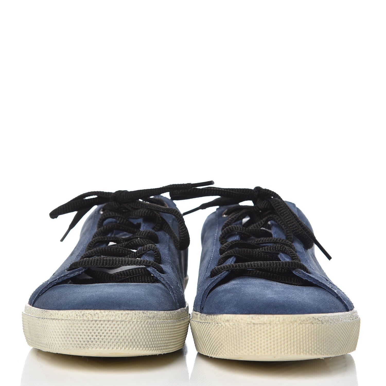 Saint Laurent Suede Womens Court Classic Sneakers 36.5 Denim 2 of 9