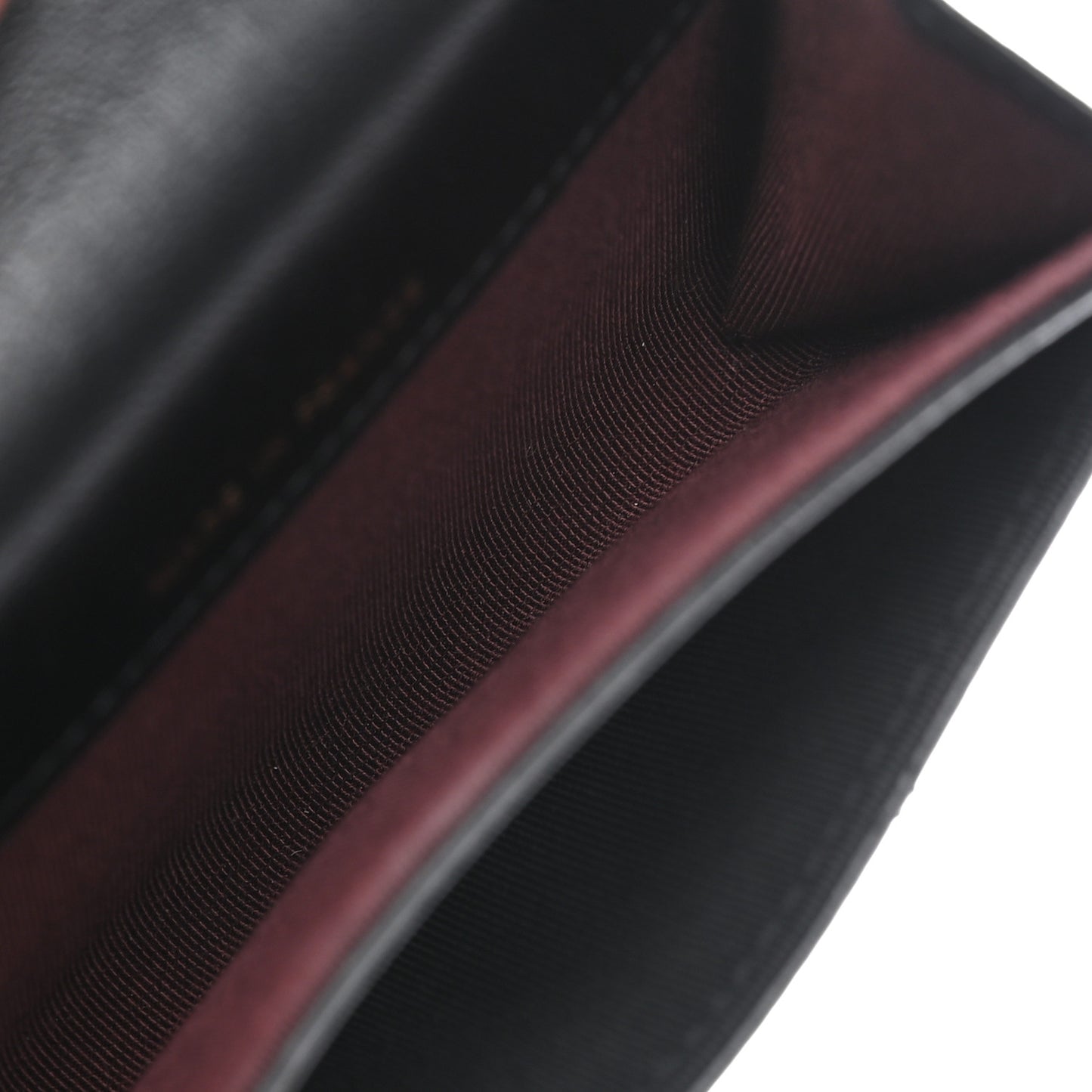 Lambskin Quilted Flap Card Holder Wallet Black