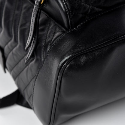 Gucci Calfskin Matelasse GG Marmont Day Backpack Black 14 of 17
