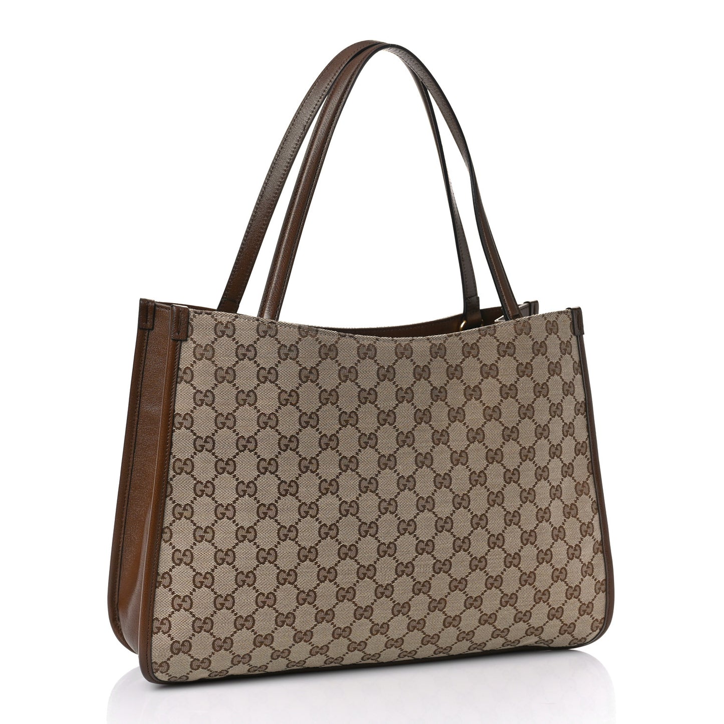 Monogram Horsebit 1955 Tote Bag Beige Brown Sugar