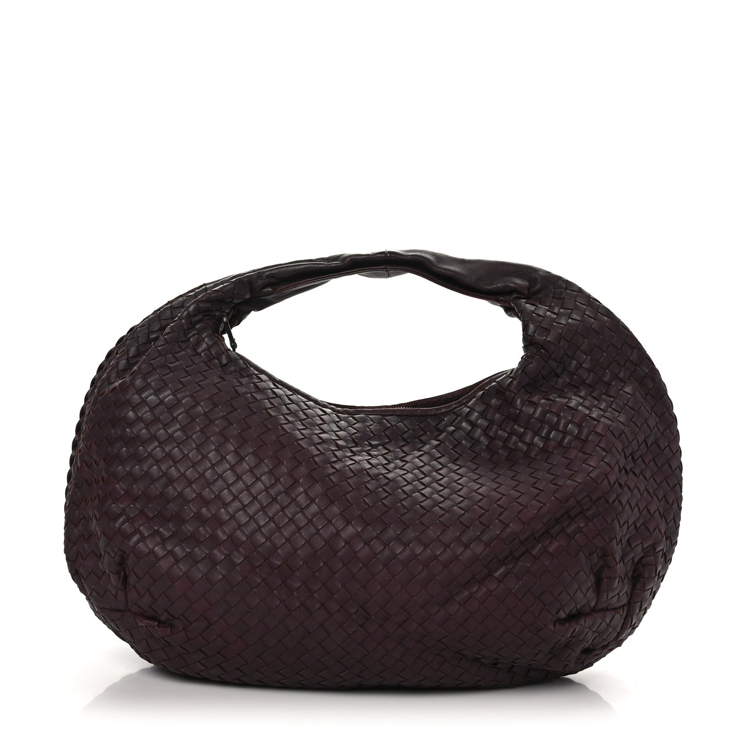 Nappa Intrecciato Medium Belly Hobo Ebano