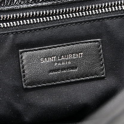 Saint Laurent Crinkled Calfskin Matelasse Monogram Large Niki Chain Satchel Black 6 of 13