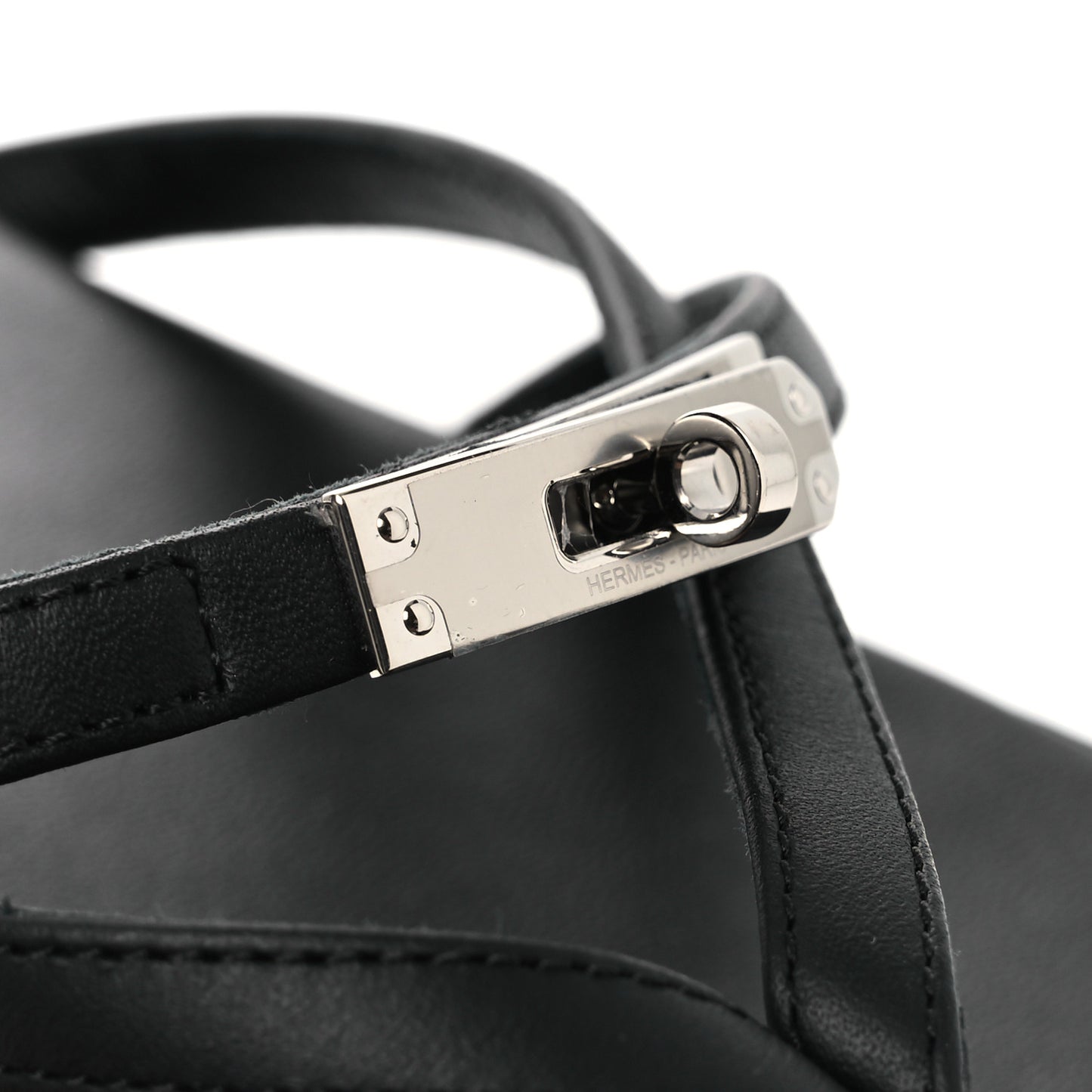 Calfskin Miss Sandals 37 Black