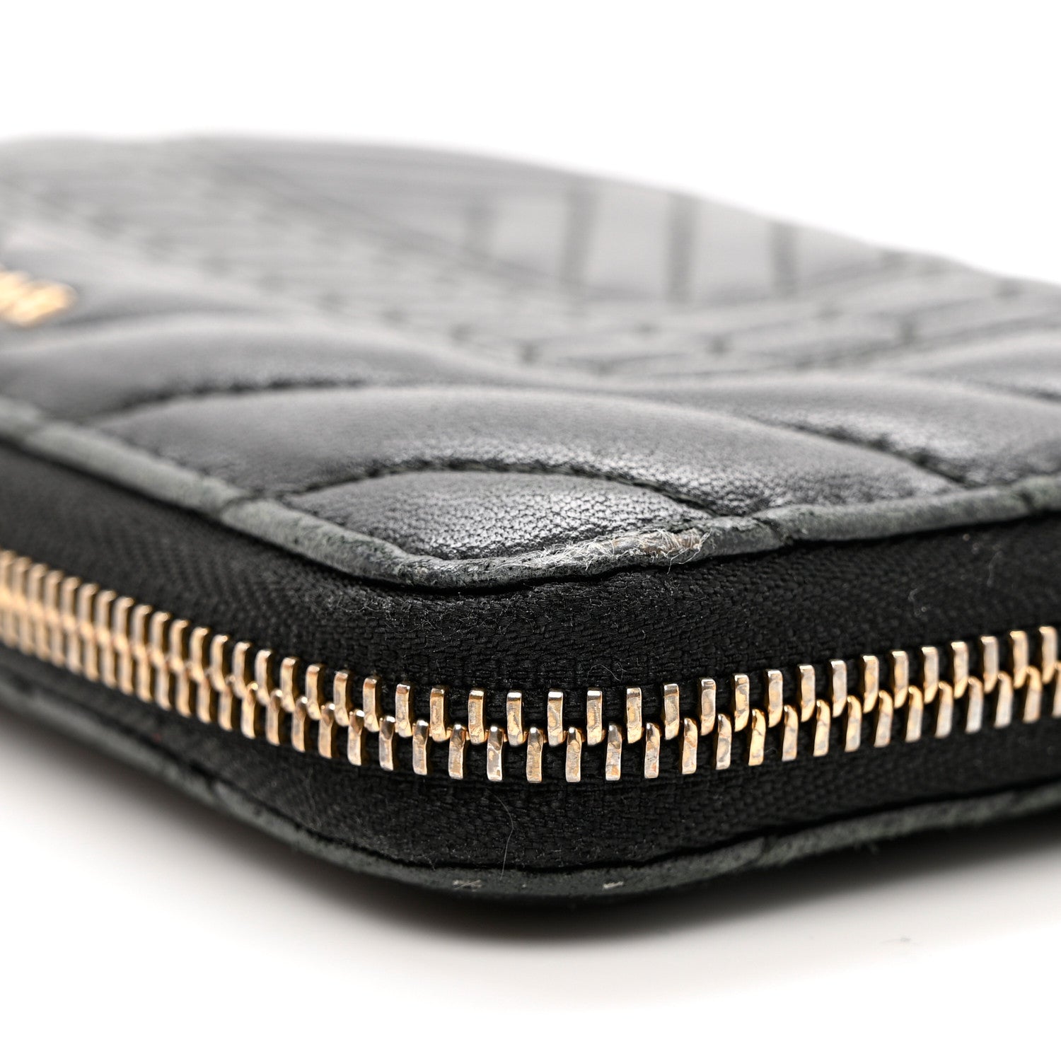 Bulgari Calfskin Quilted Serpenti Zip Around Wallet Black 10 of 10