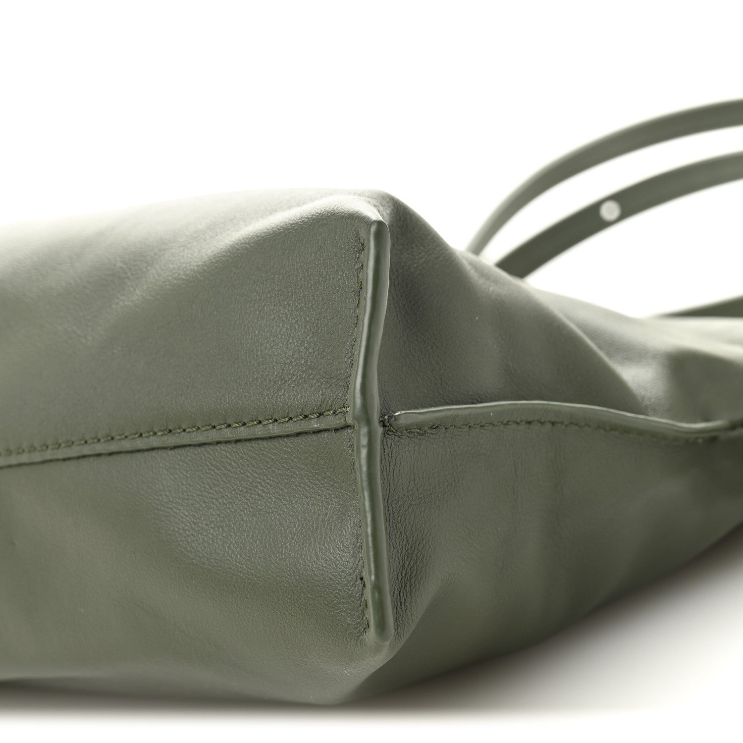 Loewe X SUNA FUJITA Nappa Panda Mini Flamenco Knot Clutch Bottle Green 10 of 12