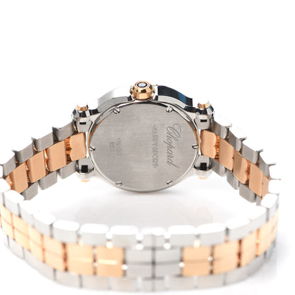 Chopard Stainless Steel 18K Rose Gold 5 Diamond 30mm Happy Sport Automatic Watch 4 of 6