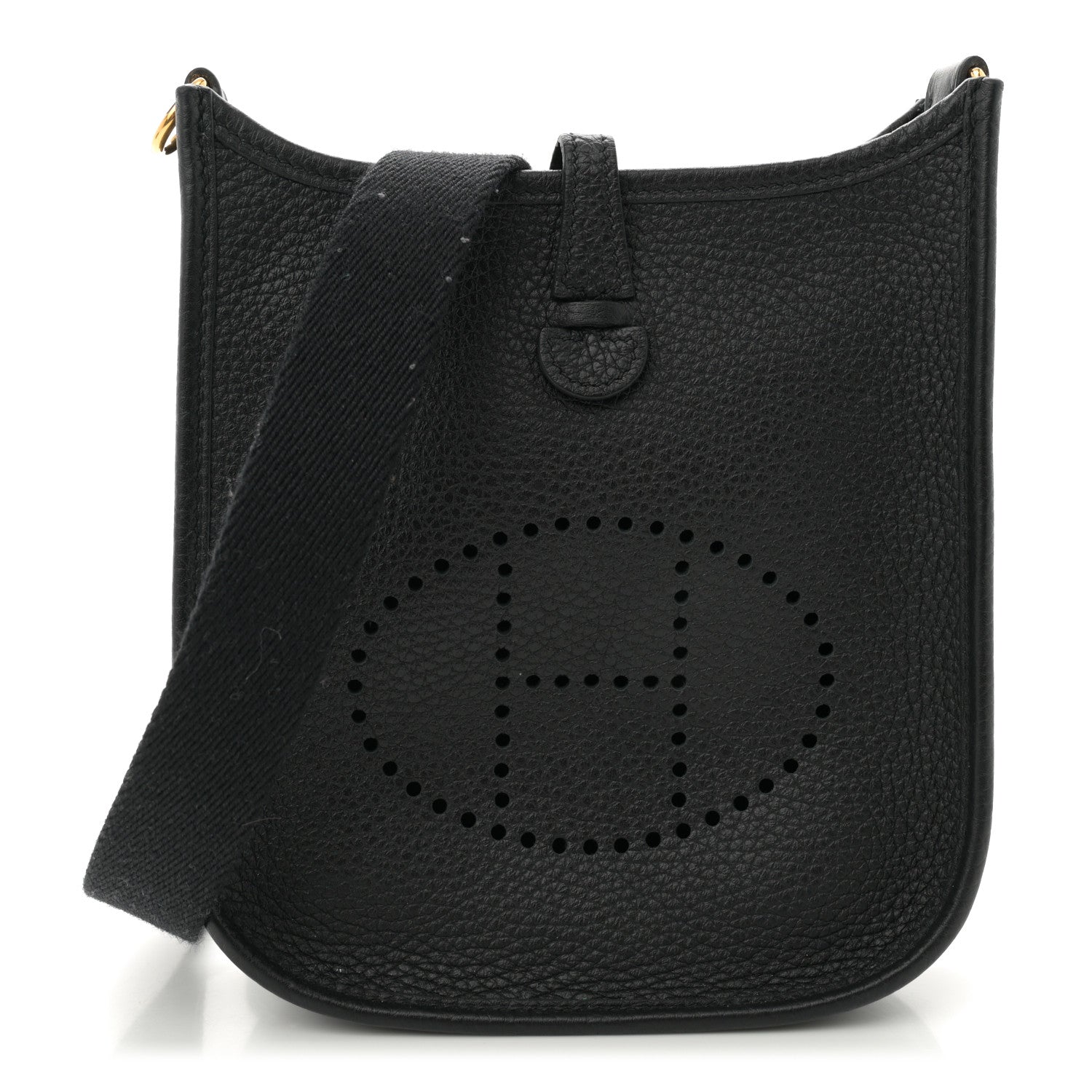 Hermes Taurillon Clemence Evelyne TPM Black 1 of 11