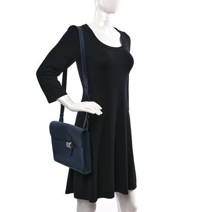 Hermes Togo Sac A Depeches 29 Messenger Bag Bleu Nuit 2 of 12