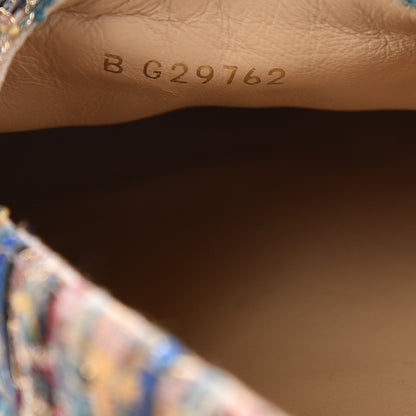 Chanel Tweed Grosgrain CC Espadrilles 41 Multicolor Black 10 of 11